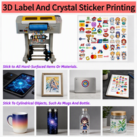 Imprimante DTF UV couleur MT A3 30 cm pour impression d'étiquettes et d'autocollants en rouleau, machine d'impression pour transfert stéréo 3D sur cristal