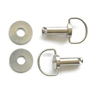 Nouveau kit de vis à dégagement rapide en acier M8 30 mm avec anneau en D, accessoire de fixation pour moto, ajustement universel