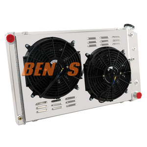 Radiateur 4 rangées + ventilateur de carénage + relais pour Chevy Caprice C20 El Camino <span class=keywords><strong>Impala</strong></span> 1971-1990 - Product Image 2
