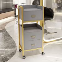 Carrito de Almacenamiento Móvil para Salón - Gabinete Rodante Multifuncional con Cajones para Salones de Belleza