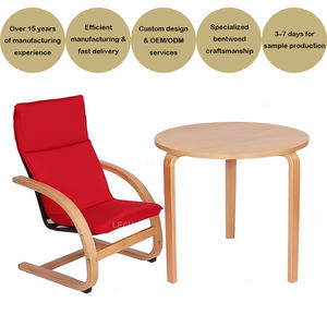 كرسي خشبي مفرد منحني مخصص للأطفال كرسي طفل لطيف بسيط لغرفة المعيشة وغرفة النوم متعدد الألوان اختياري من المصنع مباشرة - Product Image 4