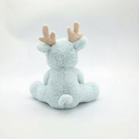 Peluche de renne de Noël Bigsmartfish avec écharpe rouge, logo brodé, rembourrage en nanoparticules de polyester, hauteur 31-50 cm, à partir de 3 ans