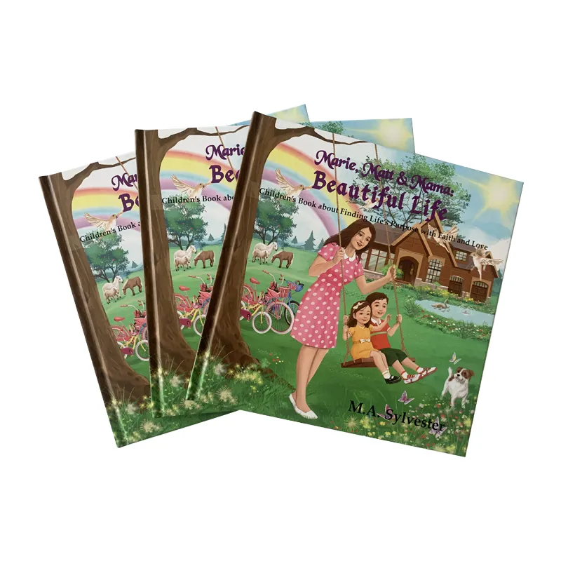 Bulk wholesale custom artwork printing hardcover children's book printing services