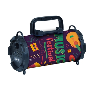 HF19 <strong>Mini</strong> <strong>Dj</strong> Sound Wooden <strong>Speaker</strong> Portable Outdoor Wireless Sound Box With Led Light Barrel Bluetooh <strong>Speaker</strong> 4 Inch Subwoofer - Product Image 3