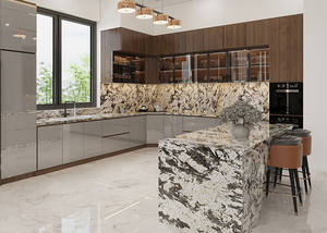 Piedra de lujo Esplendor Granito blanco Folished <span class=keywords><strong>Pandora</strong></span> White Alpinus Losas para encimeras Pisos Paneles de pared Mesa de comedor - Product Image 5