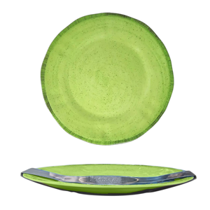 Assiette à fruits en mélamine vert poivron DIAM. 22CM - Product Image 1