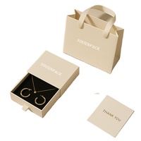 Boîte à pendentif rigide en papier gaufré beige de 1 mm d'épaisseur, idéale pour la demande en mariage, les bagues et les colliers – Nouveauté très demandée