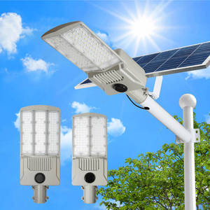 Réverbère extérieur étanche en aluminium Ip65 à contrôle de temps 100w 200w 300w 500w 600w 800w lumière de route menée solaire séparée - Product Image 1