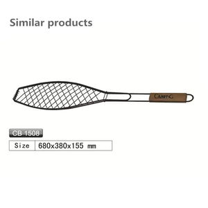 Cuchillo de caza y pescado para exteriores con alambre para barbacoa, herramienta de cocina con mango de hierro recubierto de plástico, uso de alimentos - Product Image 6