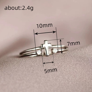 Anello dal Design Creativo e Semplice, Elegante Anello da Dito per Donne - Product Image 5