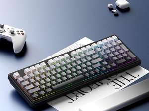 Joint de <span class=keywords><strong>clavier</strong></span> mécanique personnalisé Xinmeng A98 personnalisé en usine <span class=keywords><strong>Clavier</strong></span> RVB échangeable à chaud à trois modes - Product Image 5