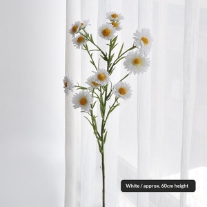 Fiori Artificiali Gialli a 13 Teste di <span class=keywords><strong>Margherite</strong></span> Mini (Crisantemi Selvatici) 60CM, Fiori Finti Rustici per Soggiorno, B&B, Decorazioni Matrimoniali - Product Image 6