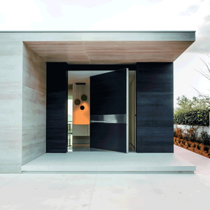 Porte d'entrée moderne en aluminium hors axe, prix usine, porte d'entrée extra large pour projet de construction de villa de luxe, approvisionnement en gros - Product Image 2