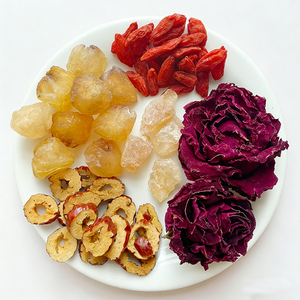 Teh Herbal Bunga Buah Alami Tanpa Kafein, Teh Mawar Goji Longan, Minuman Vitalitas Harian, Kemasan Satu Porsi - Product Image 2