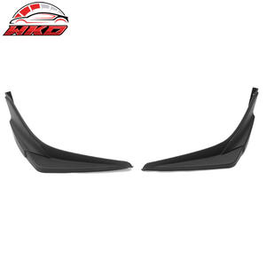 Lèvre de pare-chocs avant compatible avec Honda Civic 2019-2021, style Modulo, séparateur latéral noir mat, pièces auto de haute qualité, kit carrosserie - Product Image 1