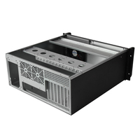Fabrication 4U 19 pouces poste de travail d'ordinateur industriel châssis de serveur LCD ATX MB prise en charge double 3.5/2.5 pouces HDD fenêtre de panneau latéral