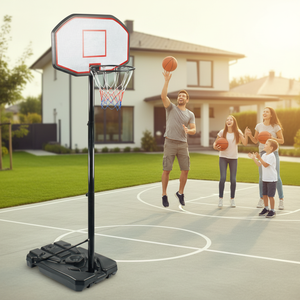 IUNNDS <span class=keywords><strong>Canestro</strong></span> da Basket Portatile Regolabile di Alta Qualità, Supporto per Basket per Intrattenimento Interno ed Esterno, Nero - Product Image 2