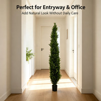 250cm 8FT Künstlicher Italienischer Zypressenbaum Säulenförmig Schlank Künstliche Zimmerpflanze für Hotel Büro Heim Dekoration Großhandel