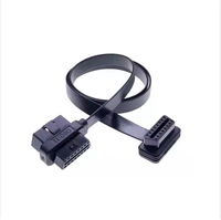 OBD2 Splitter Verlängerungskabel 1 Stecker auf 2 Buchsen Diagnose-Flachbandkabel Adapter 16 PIN ECU-Anschluss 4MM Abstand für