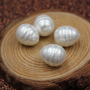 <span class=keywords><strong>Perle</strong></span> paysandales en forme de <span class=keywords><strong>fil</strong></span>, de coquille naturelle, pour pendentif de boucle d'oreille, DIY bricolage, demi-trou, 13x16mm, 50 pièces - Product Image 3