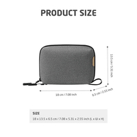 Sac de rangement de voyage en gros pour câbles, étui organisateur électronique personnalisé avec logo pour chargeur, batterie externe, souris et accessoires