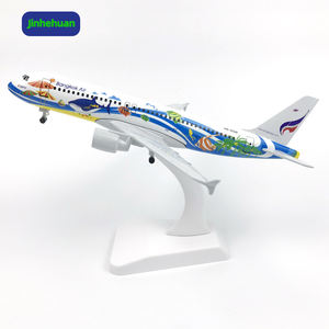طائرة Bajkok A320 بمقياس 20 طائرة طائرة صغيرة لجمع هدية أعمال يدوية معدنية لتزيين الهواء - Product Image 1