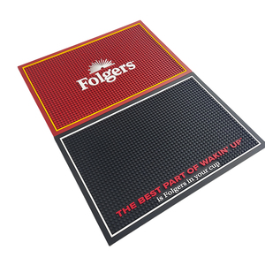 Custom Logo PVC Silicone Bar Mat Rubber Bar <b>Runner</b> Spill Mat Drip Tray Beer Mat Pub Rail Mat Non Slip Service Mat Countertop Pad - Product Image 5