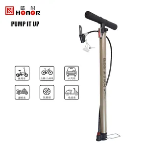 HONOR-bomba de aire de alta presión para neumáticos de bicicleta, inflador de pie para neumáticos de montaña