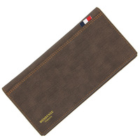 Dompet Pria Kulit PU Berkualitas Tinggi Murah Model Vintage Pendek Tipis Tahan Air Hadiah Bisnis