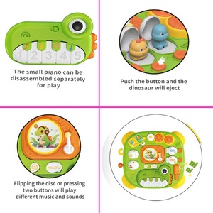 KK-Ensemble de <span class=keywords><strong>jeu</strong></span> de table d'activité électrique de dinosaure, jouets de <span class=keywords><strong>piano</strong></span> préscolaire pour enfants, ensembles de jouets musicaux éducatifs pour enfants - Product Image 2