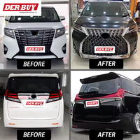 Haute qualité 2015-2022 Alphard Vellfire à LM Kit de carrosserie de phare avec trois yeux LED accessoires de lumière de pare-chocs avant 24V