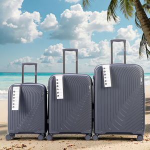 Set di Valigie Classiche Moderne TSA 20/24/28 Pollici in PP, <span class=keywords><strong>Trolley</strong></span> da Viaggio Leggero e Impermeabile a 4 Ruote - Product Image 1