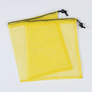 Bolsa de malla con cordón, bolsa de almacenamiento de malla portátil negra para envasado de alimentos frescos, 1 compartimento - Product Image 3