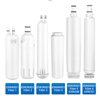 Filtro de Agua para Refrigerador con Bloque de Carbón NSF, Filtración de Plástico, Compatible con SAM-SUNG, SUB-ZERO y Whirlpool, Reduce Contaminantes Domésticos