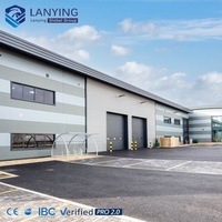 Atelier en structure métallique, bâtiment industriel ignifuge de haute qualité pour un stockage et une production sécurisés, bâtiment en acier