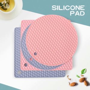 Eco-friendly Non-slip Kitchen Tool Heat Insulation <b>Pad</b> Anti-scalding square Round Silicone Mats & <b>Pads</b> Heat Protection - Product Image 5