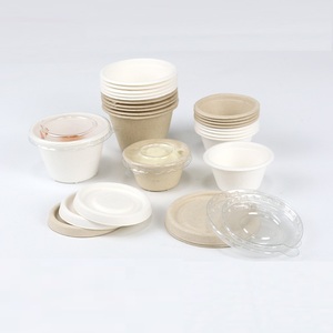 Hộp đựng nhỏ bằng bã mía sinh học dùng một lần, thành đơn, 1oz <span class=keywords><strong>2oz</strong></span> 4oz, có nắp, dùng đựng sushi - Product Image 2