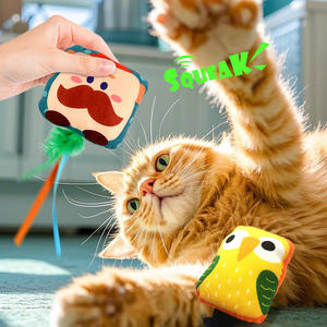 MIDEPET Self-Entertainment Chew Toys Peluche en papier froissé durable et écologique pour chats chiens Fonction grinçante prise en charge en usine - Product Image 1