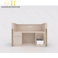 Nouveau comptoir d'angle de bureau compact pour magasins de vêtements, idéal comme comptoir de caisse ou de réception.
