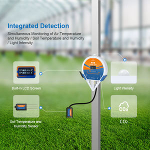 ग्रीनहाउस क्षेत्र फसलों के लिए 4-इन-<span class=keywords><strong>1</strong></span> हाइड्रोपोनिक्स मिट्टी सेंसर, नमी वायु गुणवत्ता वाले धुएं डिटेक्टर - Product Image 4
