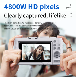 Lật màn hình video máy ảnh 4K chuyên nghiệp kỹ thuật số 2000mAh 48mp nhỏ gọn vlog máy ảnh 18x Zoom máy ảnh kỹ thuật số chuyên nghiệp - Product Image 3