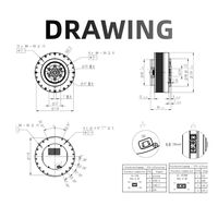 Módulo de Actuador Rotatorio con Reductor de Caja de Cambios ZBDynamiX de 124 mm, 120 rpm, con Motor BLDC de 48 V para Robot IA o Brazo Robótico Colaborativo