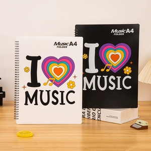 Wholesale Print <b>A4</b> Coil‑Bound Music <b>Folder</b> Waterproof Plastic Sheet Music Storage Book For Music School Musician Supplies - Product Image 3
