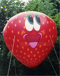 Schattige Opblaasbare Aardbei Cartoon, Aardbei Vliegende Ballon Voor Reclame - Product Image 6