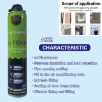 YICHAD A12 750ml Mousse polyuréthane adhésive haute performance à prise rapide, mousse PU expansive, scellant pour construction et isolation acoustique