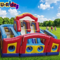 Obstacle et videur combinés gonflables Offre Spéciale de glissière pour l'amusement pour le château gonflable des enfants