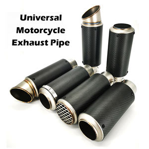 Pot d'échappement de <span class=keywords><strong>moto</strong></span>, silencieux d'échappement pour <span class=keywords><strong>moto</strong></span> <span class=keywords><strong>Cafe</strong></span> <span class=keywords><strong>Racer</strong></span>, Dirt Pit Bike, scooter PCX <span class=keywords><strong>125</strong></span> FZ6 R3 400 Z750 Z800 51mm/61mm - Product Image 4