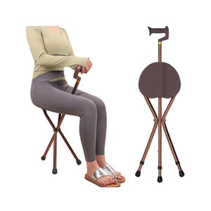 <span class=keywords><strong>Silla</strong></span> de Ducha Plegable para Discapacitados, con 3 Patas y Función de Bastón, para Cuidado Médico en el Hogar, con 1 Año de Garantía y Servicio a Domicilio - Product Image 1