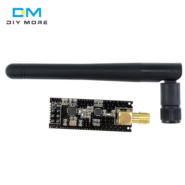 NRF24L01+PA+LNA SMA Antenna Wireless Transceiver Communication Module 2.4Ghz-2.5Ghz 1000m 3-3.6V 125 Frequency 6 Channel DIY KIT