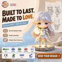 Figurine articulée de collection en PVC et ABS blanc, modèle elfe, personnalisable OEM/ODM, pour cadeau promotionnel de marque et présentation